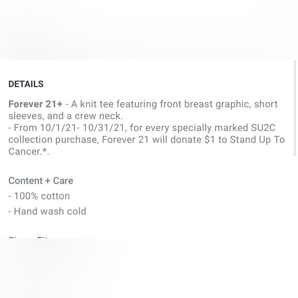 Forever 21 plus size 0X breast graphic knit t-shirt short sleeve crew neck boobs - Picture 11 of 12